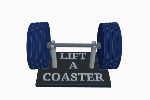 weight plate coasters coaster drinks weights plates 20kg strength holder 3d print model - Mito3D