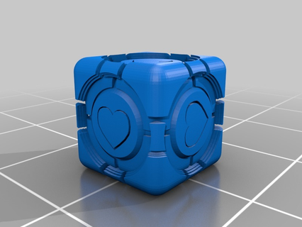 weighted companion cube d&d 28mm prop portal 3d printing 3d print model - Mito3D