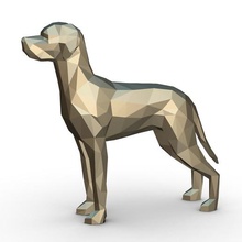 weimaraner rakam sanat hediye baskı takı lowpoly kolye <url> hayvan dekor heykelcik iç tasarım Minyatürler heykel oyuncak memeli köpek 3d print model - Mito3D