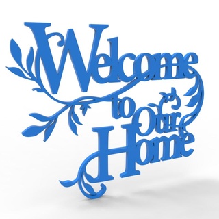 welcome home - 3d text home text welcome  3d print model - Mito3D