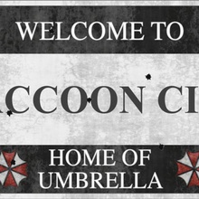 bem-vindo raccoon city em resident evil jogo cosplay raccon 3d print model - Mito3D