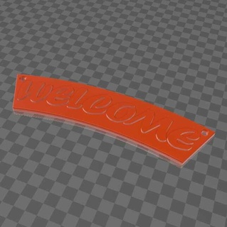welcome board Various 3d print model - Mito3D