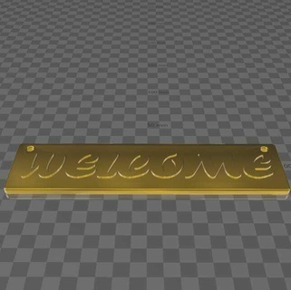 welcome board Various 3d print model - Mito3D