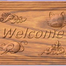 welcome various sign stl relief 3d 3d print model - Mito3D