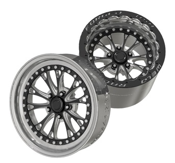 weld vitesse 17 15 drag pak racing bead lock forged wheels rims tires 1 25 24 18 12 3d print model - Mito3D