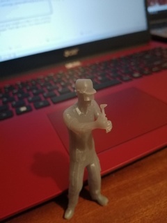welder male standing 80mm scalable 3d print model - Mito3D