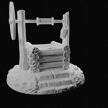 çeşme iyi mimarlık fantezi harika rez taş Kaya ahşap eski poly Merhaba 3d print model - Mito3D