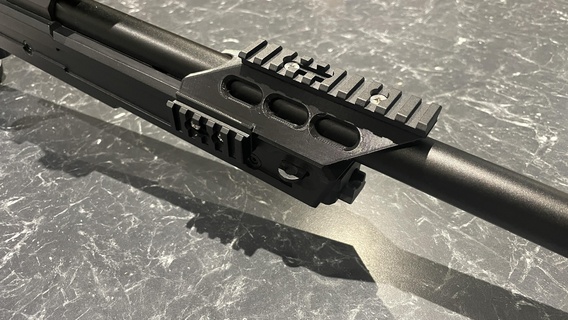 mb05 frente trilho gel blaster airsoft picatinny rifle 3d print model - Mito3D