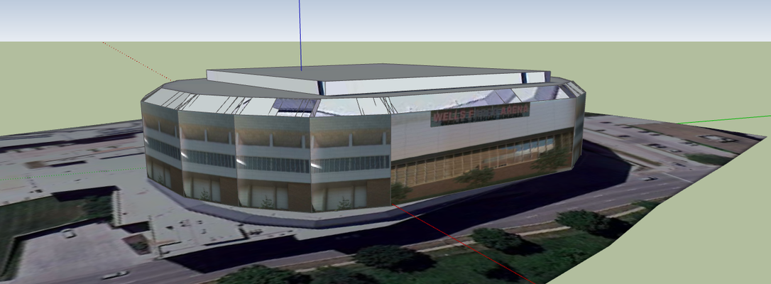 brunnen fargo arena iowa stadion 2023 fußball nfl nba mlb nhl 3d print model - Mito3D