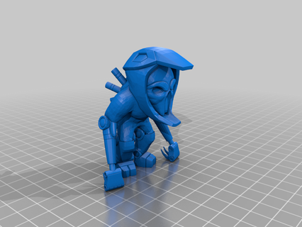wendigo mini-figure bombshell collectible cyborg ion fury minifigure model toy creatures 3d print model - Mito3D