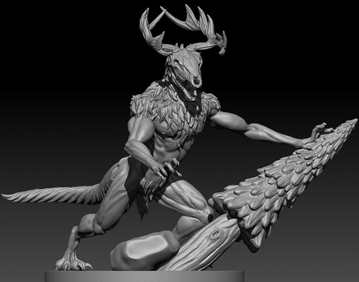 wendigo models props sfw game dnd tabletop monsters male female sacrifices prisoners miniatures mini large minature boss creatures 3d print model - Mito3D