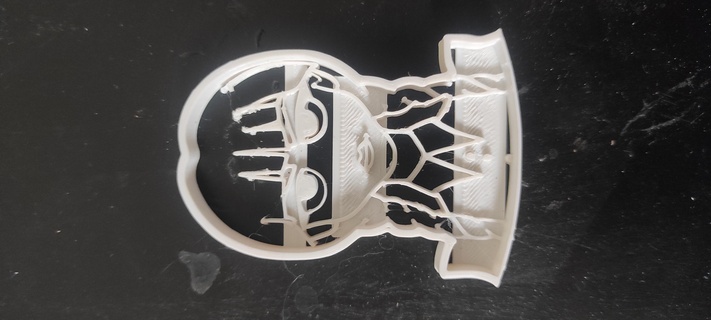 mercoledì biscotto taglierina francobollo Addams netflix 3d print model - Mito3D