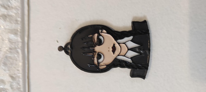 wenesday keychain netflix thing addams familly 3d print model - Mito3D