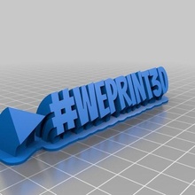 weprint3d personnalisé Bureau 3d print model - Mito3D