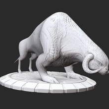 werebull sam hd 3d model stl file print game encounter miniature figure statue enemy 3d print model - Mito3D