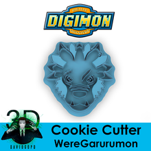 Wendgarurumon kurabiye kesici Digimon 3d print model - Mito3D