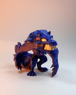 hombre lobo juguete Arte coleccionable horror juguetes 3d print model - Mito3D