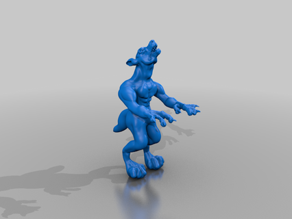 werewolf lycan monster werewolf sculptures busts art  3d print model - Mito3D