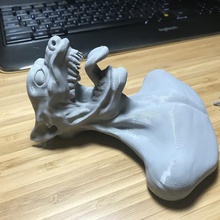 hombre lobo busto art monster horror 3d print model - Mito3D