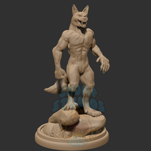 werewolf statue mini resolution beast creature figure figurine monster were wolf sculptures 3d print model - Mito3D