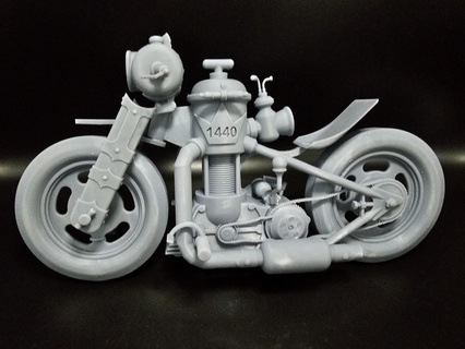 Werner Beinhart Migas saturado litro tigela leghard 90s cheio diorama jogos Leghart filme motocicleta 3d print model - Mito3D