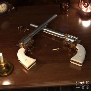 west gun colt m1873 popular supernatural peacemaker art printing animal toy revolver fanart trends 3d print model - Mito3D