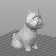 west highland terrier westie - low-poly Kunst lowpoly pet Dekoration 3d print model - Mito3D