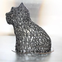 west highland white terrier voronoi Kunst Hunderasse 3d print model - Mito3D