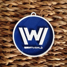 mundo ocidental logotipo da chave de cadeia vários 3d print model - Mito3D