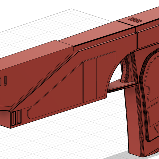 Westar 35 mandaloriano blaster sabine esquerda Guerra Estrelas Estrela guerras rebeldes carriça 3D print model - Mito3D