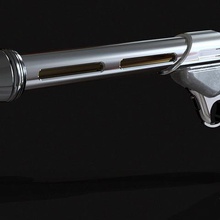 westar-34blaster pistola jogo starwars jango fett adereços scalemodel 3d print model - Mito3D