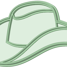 western cookie cutter hat 3d print model - Mito3D