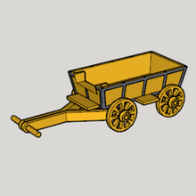 western covered wagon art 3d print model - Mito3D