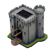 western euroepan castle --age empires-- game tower video-game games gamer aoe2 age empires medieval scenery miniature fantasy strategic 3d print model - Mito3D
