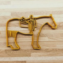 western Pferd-Ausstecher home fondant cutter Tier Pferd Ausstecher cookie 3d print model - Mito3D