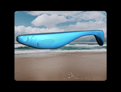 Batı yumuşak cezbetmek 3d fishing cazibesi 3d print model - Mito3D