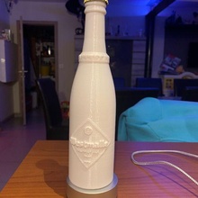 Westmalle triplo lito arte Cerveja litofania garrafa 3d print model - Mito3D