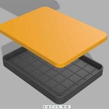wet palette acrylic humide hobby 3d print model - Mito3D