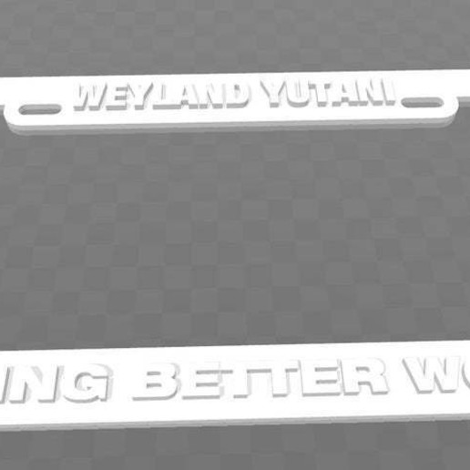 weyland-yutani construir melhor mundos alienígenas a arte sinais de logotipos weyland yutani alien 3D print model - Mito3D