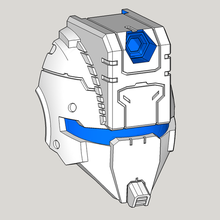 wfc assedio jetfire sostituzione maschera arte trasformatori casco 3d print model - Mito3D