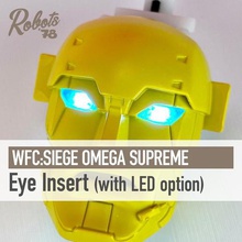 wfc assedio di omega supreme eye inserti w led opzione gioco occhio guerra cybertron aggiornamento trasformatori shockwave lab 3d print model - Mito3D