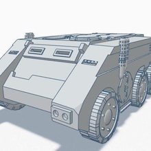 wh40k rhino apc 6x6 wheeled remix Spiel 40k warhammer Rad Spiele 3d print model - Mito3D
