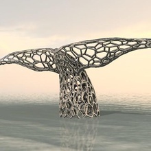 baleia arte 3d print model - Mito3D