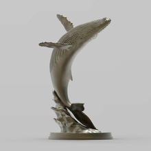 balena animale giocattoli mare gobba 3d print model - Mito3D