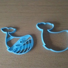 whale cookie cutter baleine fantasy cutting be ocean moby dick bakery 3d print model - Mito3D