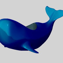 balena pentola pianta pentole matera matero giardino decorazione 3d print model - Mito3D
