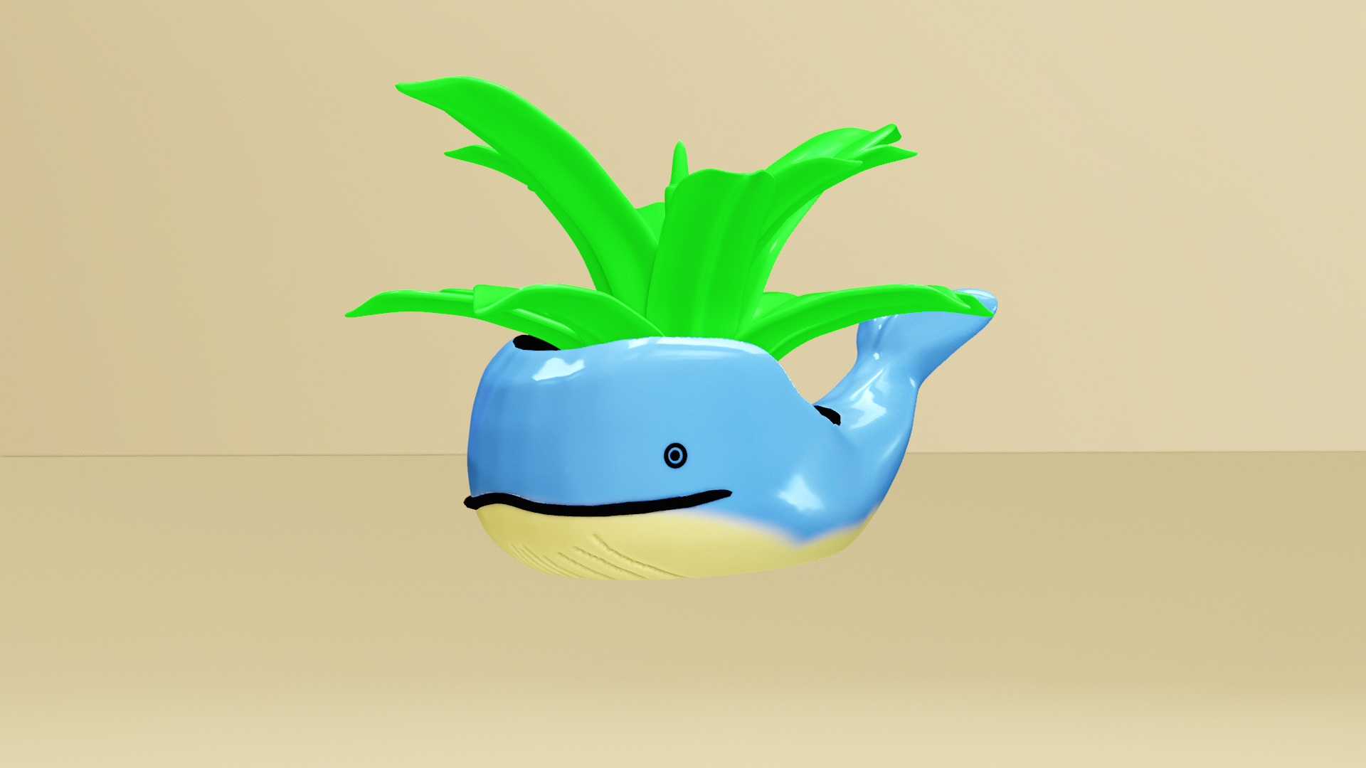 balina tencere balina tencere hayvan Şirin 3D print model - Mito3D