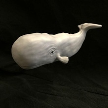 baleia escultura esperma animal moby pau decoração presente peixe oceano 3d print model - Mito3D