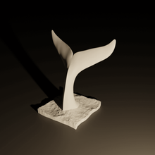 cola de ballena casa deco la decoración interior el busto pie libre 3d print model - Mito3D
