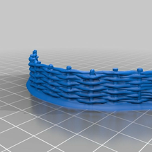 whattle fence 28mm defence dnd frostgrave miniature mordheim obstacle scatter terrain wall wargaming warhammer toy_game_accessories 3d print model - Mito3D